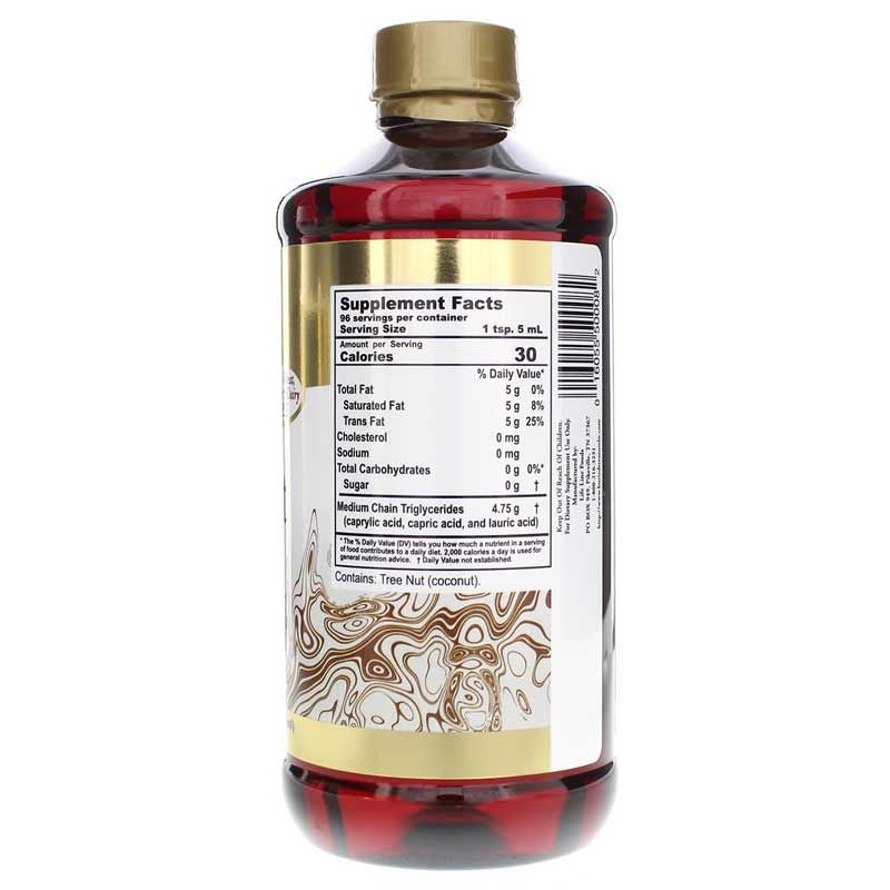 Coconut MCT Oil, 16 Oz | Кокосовое масло MCT, 16 унций