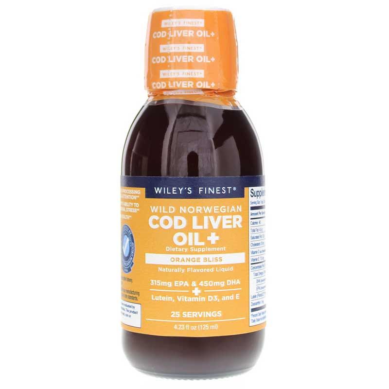 Cod Liver Oil+, 4.23 Oz | Олія печінки тріски+, 4,23 унції