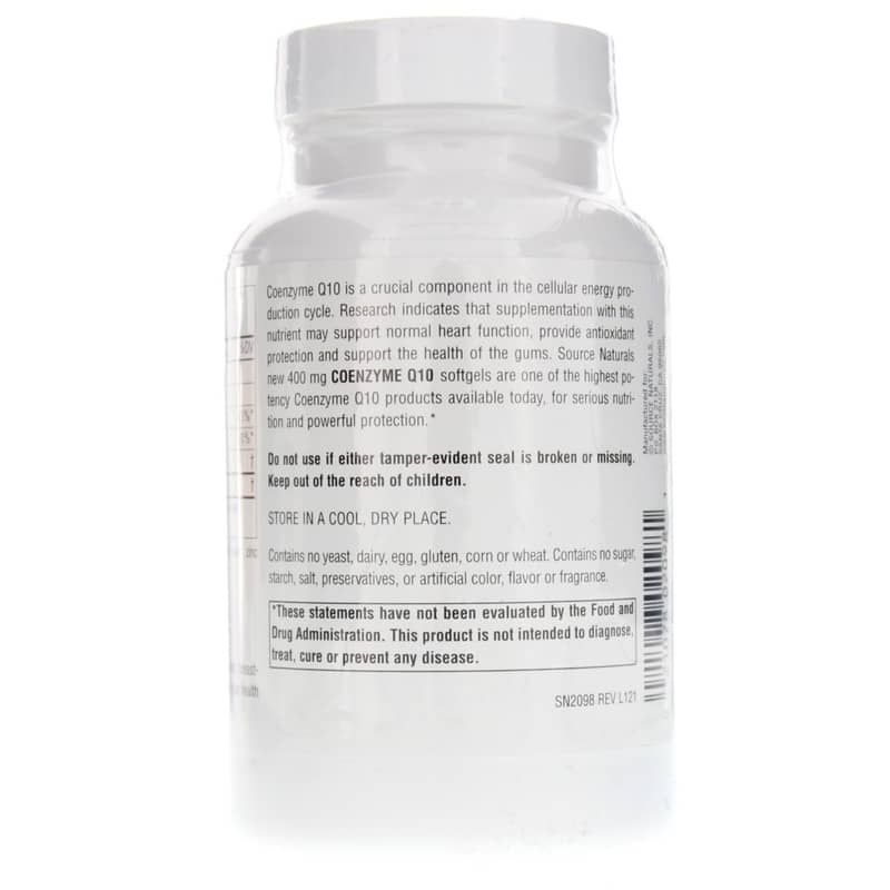 Coenzyme Q10 400 Mg, 60 Softgels | Коензим Q10 400 мг, 60 гелевих капсул