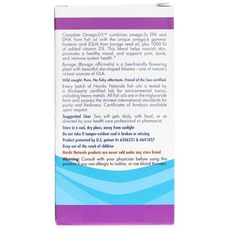 Complete Omega-D3, 120 Softgels | Полный омега-D3, 120 гелевых капсул