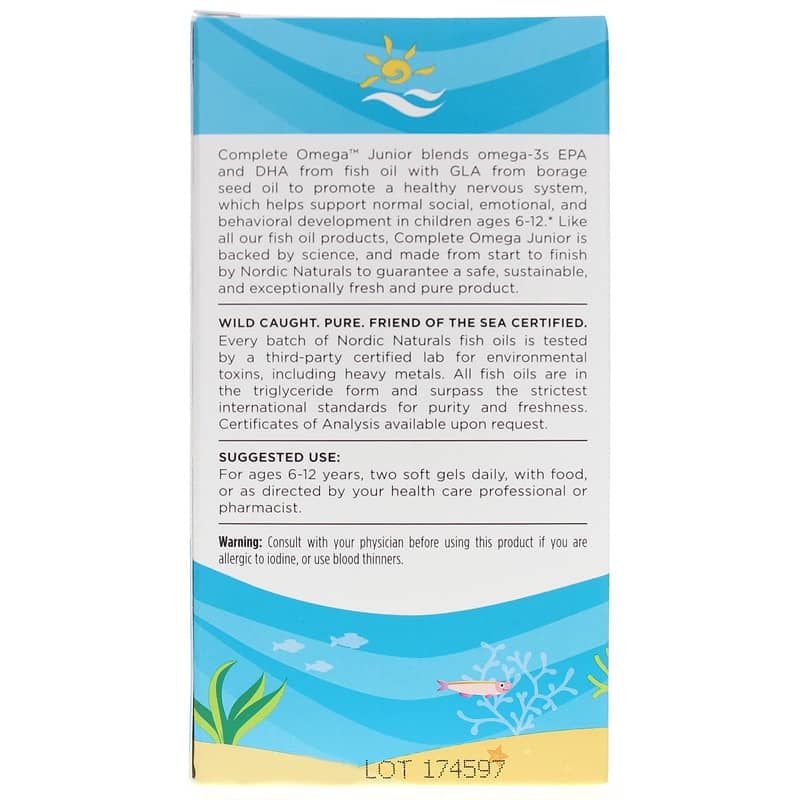 Complete Omega Junior, 90 Softgels | Полная омега юниор, 90 гелевых капсул