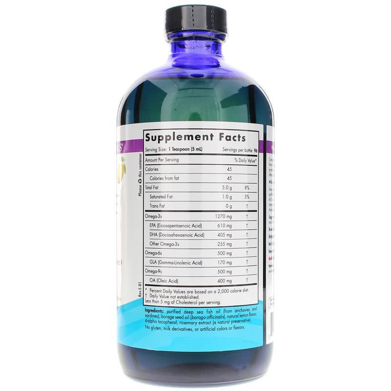 Complete Omega Liquid Lemon, 16 Oz | Полная омега жидкость лимон, 16 унций