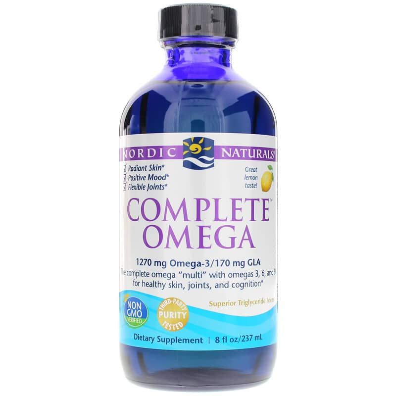 Complete Omega Liquid Lemon, 8 Oz | Полная омега жидкость лимон, 8 унций