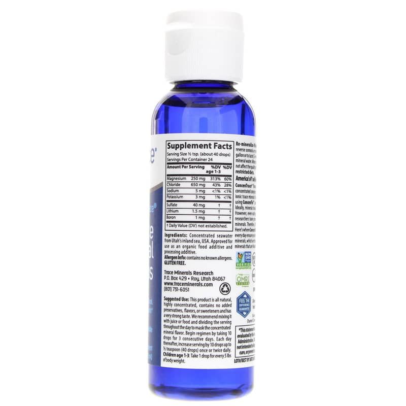 ConcenTrace Trace Mineral Drops, 2 Oz | Минеральные капли ConcenTrace, 2 унции
