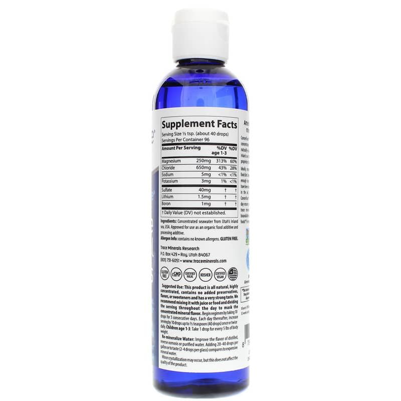ConcenTrace Trace Mineral Drops, 8 Oz | Мінеральні краплі ConcenTrace, 8 унцій