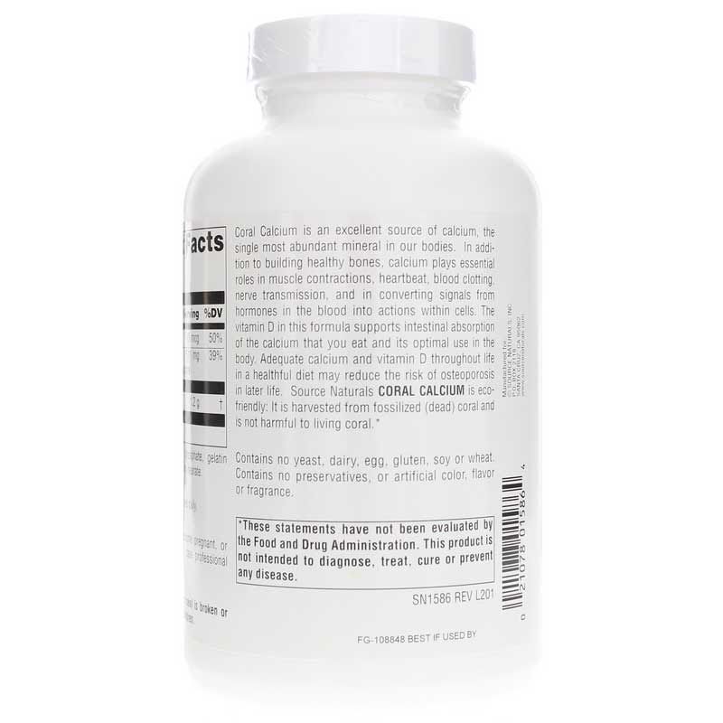 Coral Calcium 600 Mg Capsules, 240 Capsules | Коралловый кальций 600 мг капсулы, 240 капсул