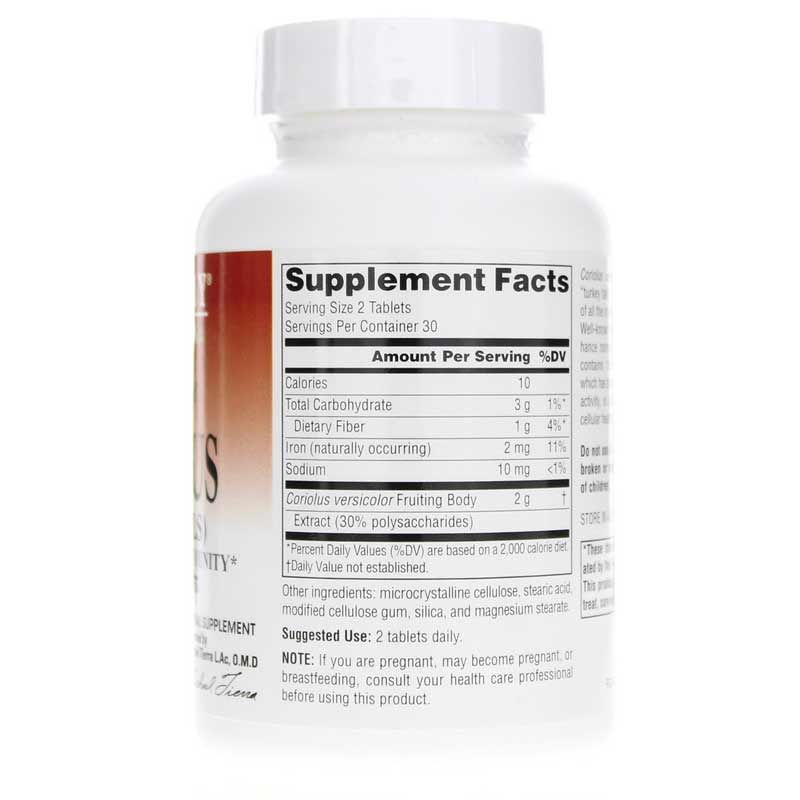 Coriolus 1000 Mg Full Spectrum Tablets, 60 Tablets | Коріолус 1000 мг таблетки повного спектра дії, 60 таблеток