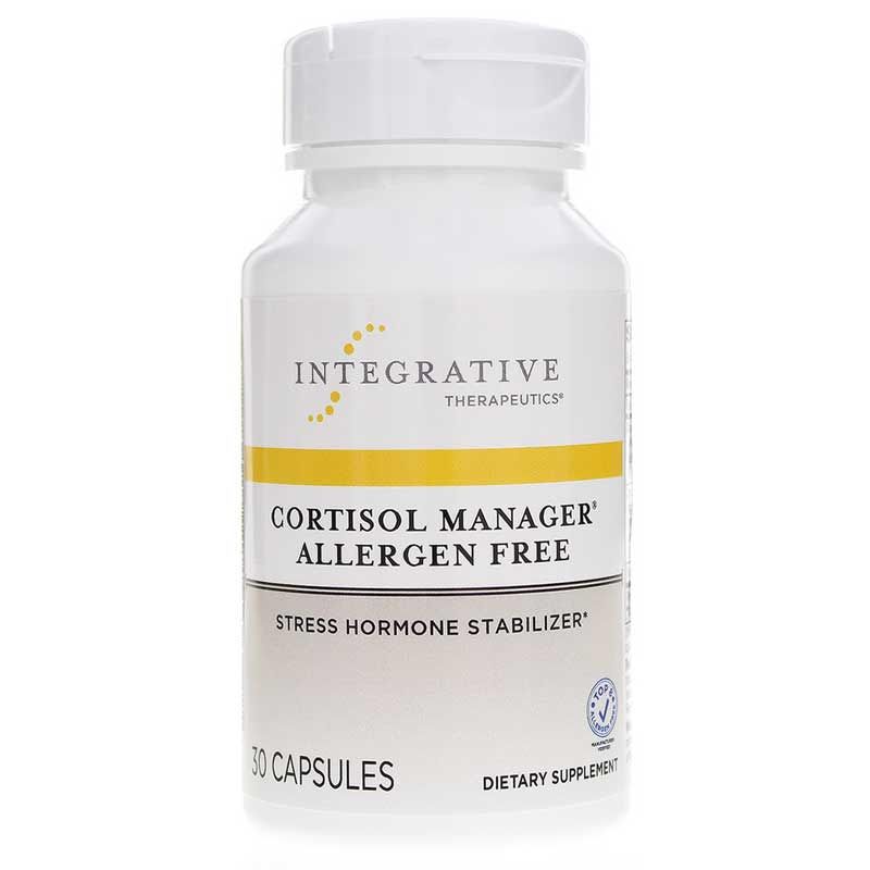 Cortisol Manager Allergen Free, 30 Veg Capsules | Кортизол менеджер без аллергенов, 30 вегетерианских капсул
