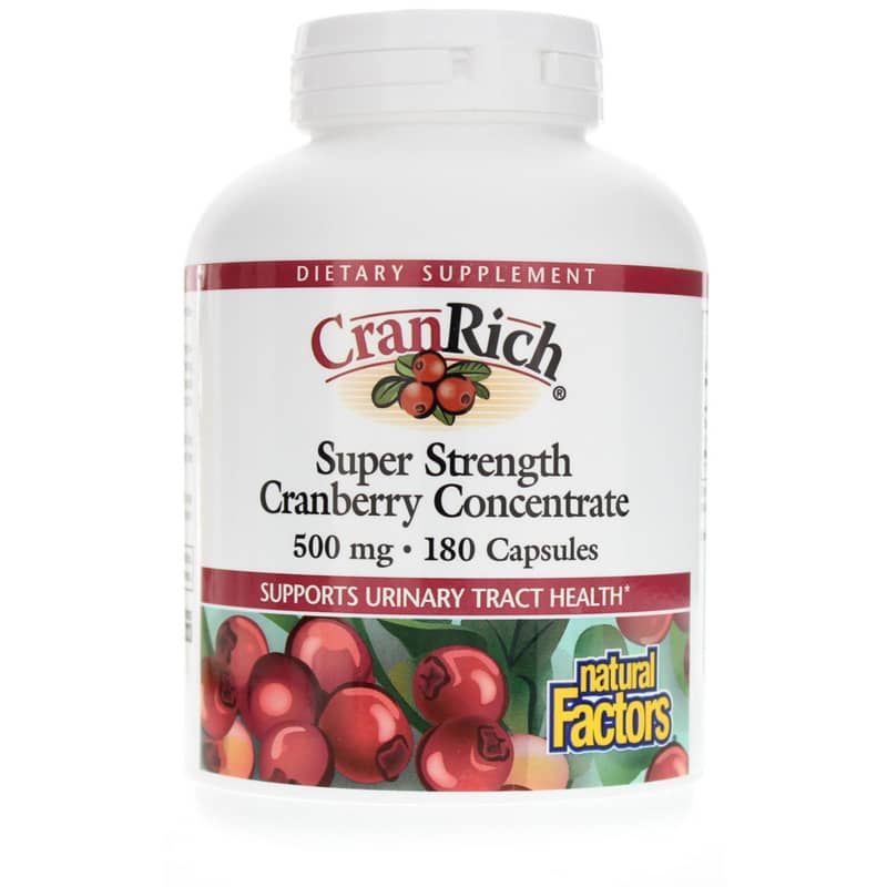CranRich Super Strength Cranberry Concentrate, 180 Capsules | CranRich суперсильный концентрат клюквы, 180 капсул