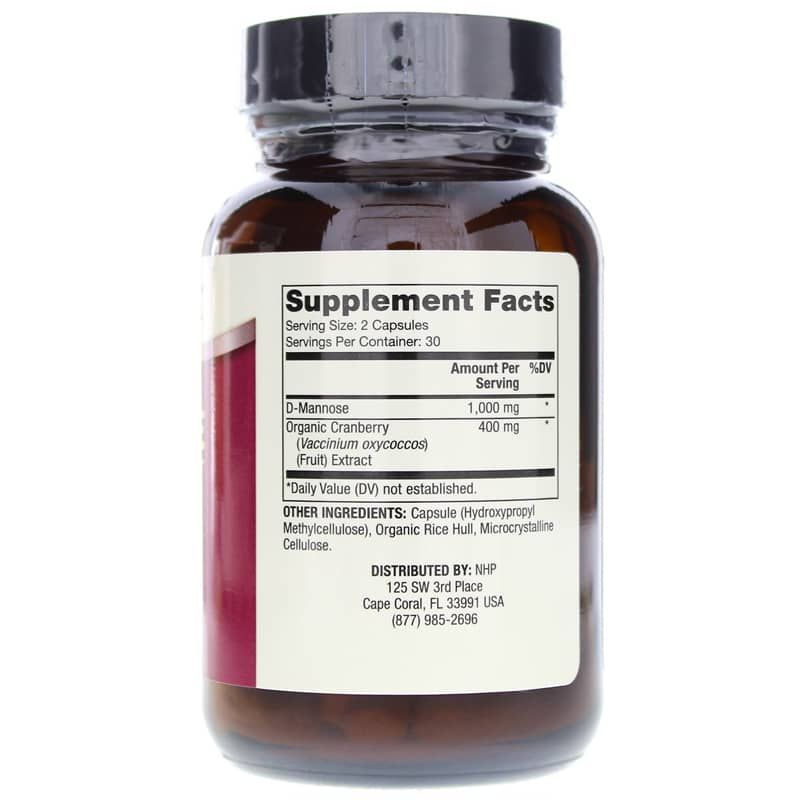 D-Mannose and Cranberry Extract, 60 Capsules | D-манноза и экстракт клюквы, 60 капсул