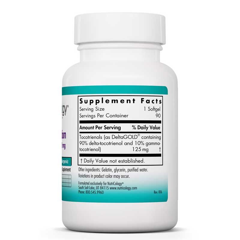 Delta-Fraction Tocotrienols 125 Mg, Nutricology, 90 Softgels | Токотрієноли дельта-фракції 125 мг, нутрикологія, 90 гелевих капсул