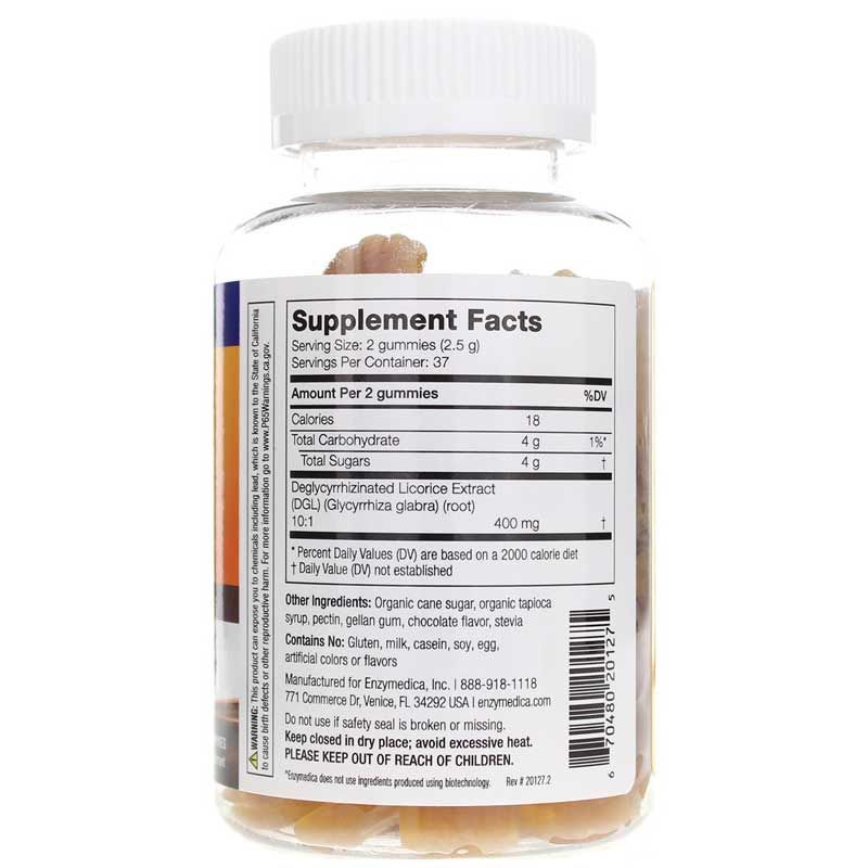 DGL Stomach Soothe Gummies | Жевательные резинки для успокоения желудка DGL
