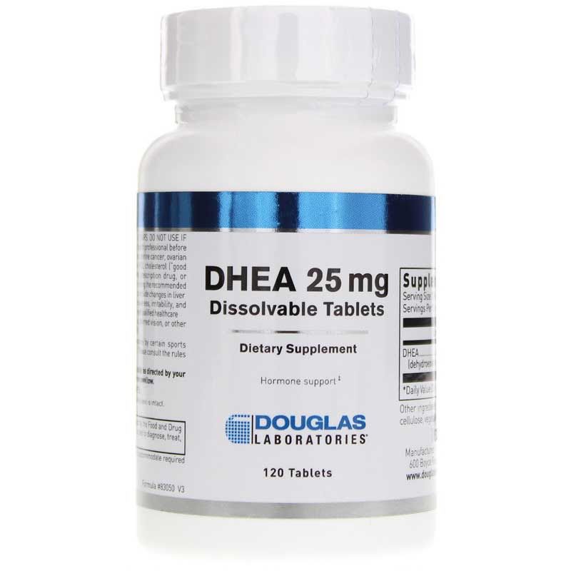 DHEA 25 Mg Dissolvable Tablets, 120 Tablets | Растворимые таблетки DHEA 25 мг, 120 таблеток
