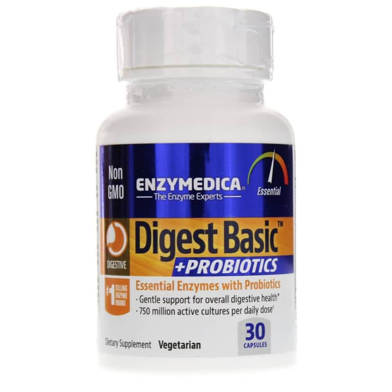 Digest Basic + Probiotics, 30 Capsules | Засвоювати основні та пробіотики, 30 капсул