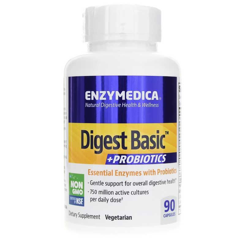 Digest Basic + Probiotics, 90 Capsules | Усваивать основные и пробиотики, 90 капсул