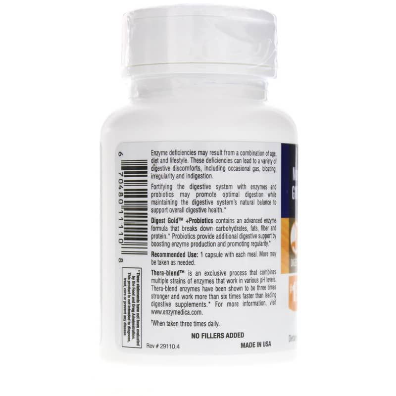 Digest Gold + Probiotics, 45 Capsules | Дижестив золотой и пробиотики, 45 капсул