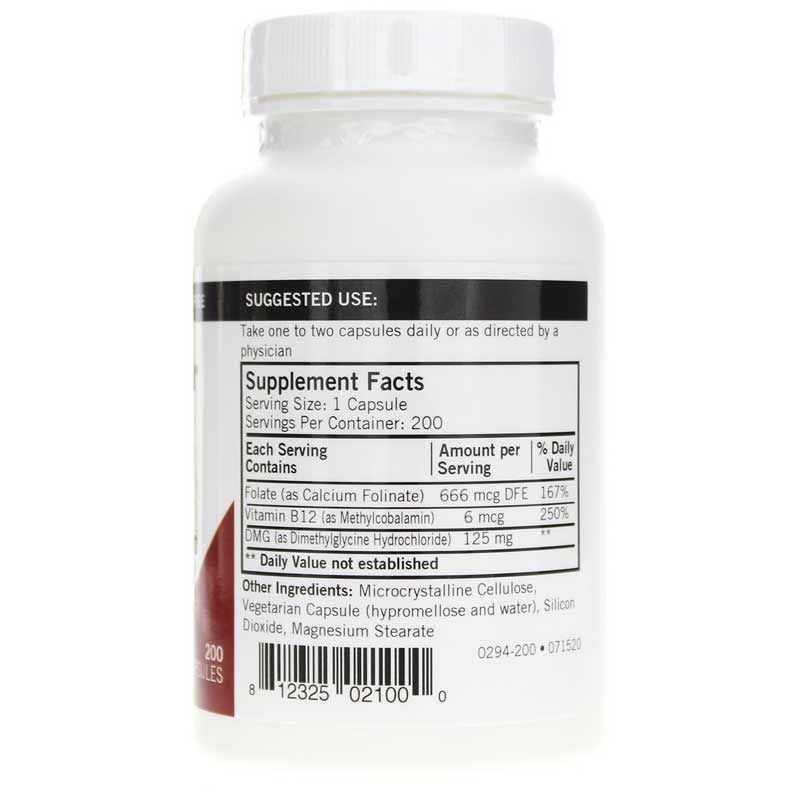DMG 125 Mg with Folate &amp; Methyl B12 | ДМГ 125 мг із фолатом і метилом В12