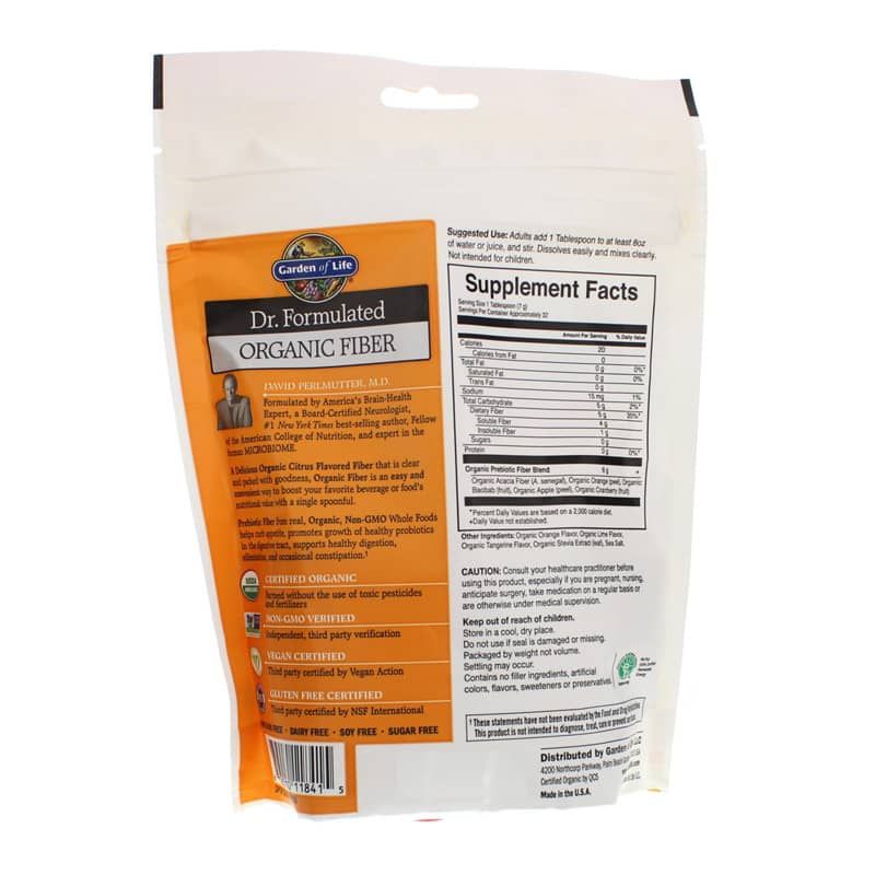 Dr. Formulated Organic Fiber, Citrus | Органическое волокно с формулой доктора, Цитрус