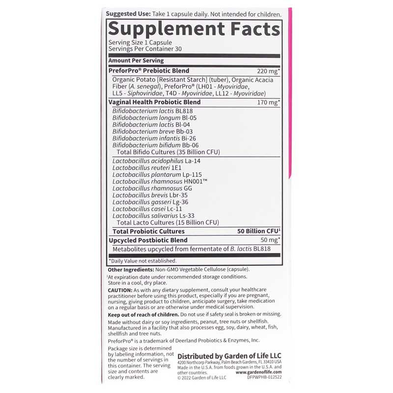 Dr. Formulated Probiotics Women's pH 50 Billion | Dr. formulated пробиотики женские pH 50 миллиардов