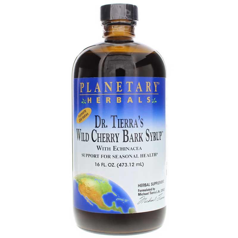 Dr Tierras Wild Cherry Bark Syrup, 16 Oz | Сироп із кори дикої вишні Dr Tierras, 16 унцій