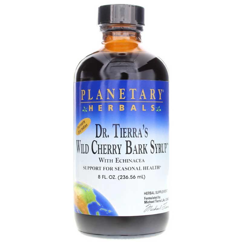 Dr Tierras Wild Cherry Bark Syrup, 8 Oz | Сироп из коры дикой вишни Dr Tierras, 8 унций