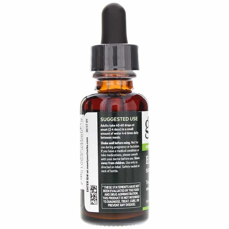 Echinacea Supreme Liquid Certified Organic, 1 Oz | Эхинацея супер жидкая сертифицированная органическая, 1 унция