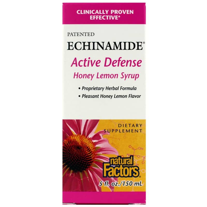 Echinamide Active Defense Honey Lemon Syrup | Ехінамід активний захист мед лимонний сироп мед лимонний сироп