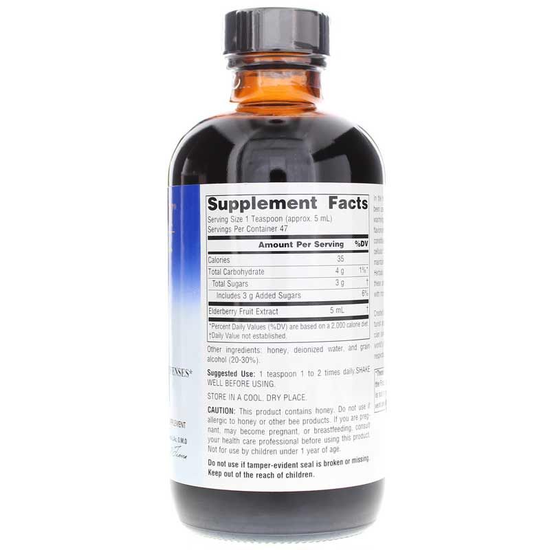 Elderberry Syrup, 8 Oz | Сироп бузини, 8 унцій