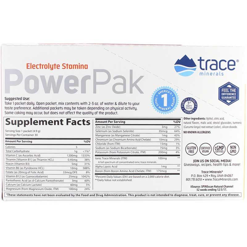 Electrolyte Stamina Power Pak, Sugar Free Citrus | Електроліт stamina power pak, Цитрусові без цукру