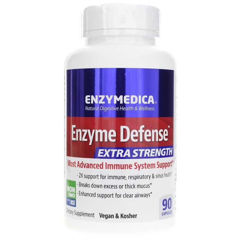Enzyme Defense Extra Strength, 90 Capsules | Энзимная защита экстра сила, 90 капсул
