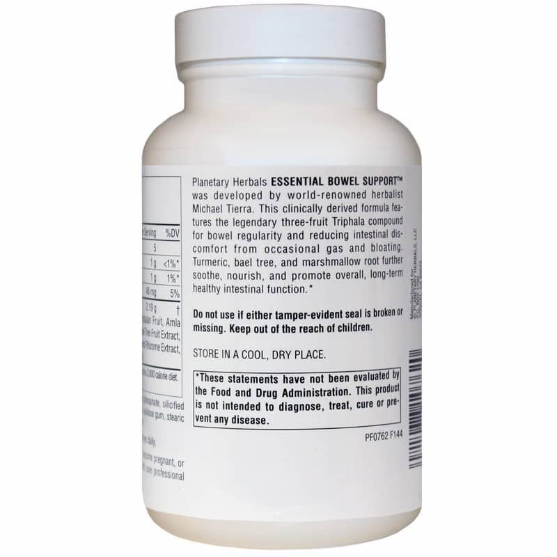 Essential Bowel Support 1095 Mg, 60 Tablets | Существенная поддержка кишечника 1095 мг, 60 таблеток