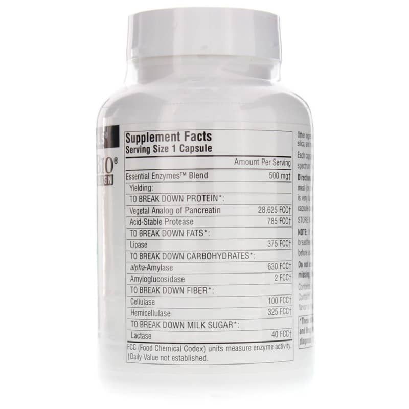 Essential Enzymes 500 Mg, 120 Capsules | Основні ферменти 500 мг, 120 капсул