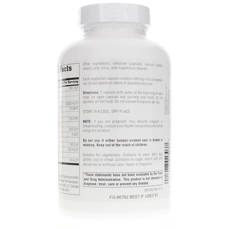 Essential Enzymes 500 Mg Vegetarian, 240 Veg Capsules | Основні ферменти 500 мг вегетаріанські, 240 вегетеріанських капсул