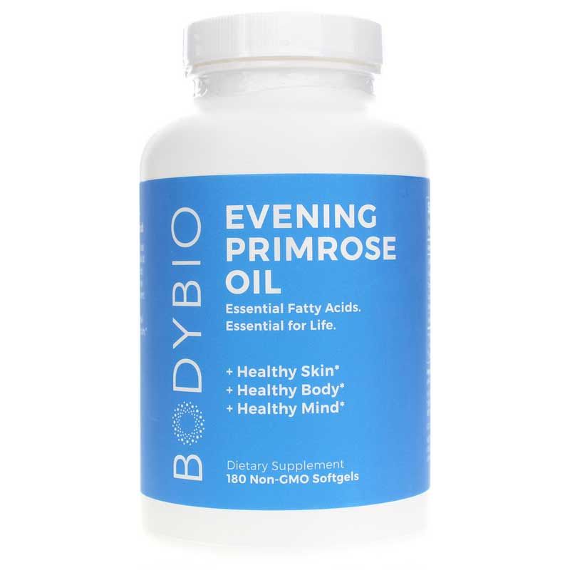 Evening Primrose Oil, BodyBio, 180 Softgels | Олія примули вечірньої, BodyBio, 180 гелевих капсул