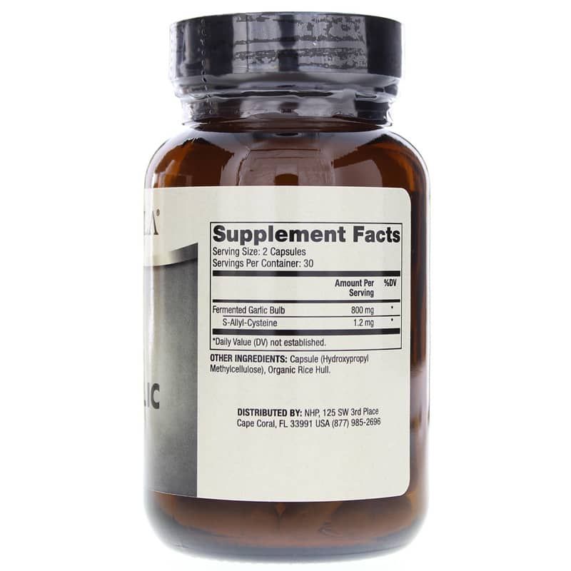 Fermented Black Garlic, 60 Capsules | Ферментированный чёрный чеснок, 60 капсул