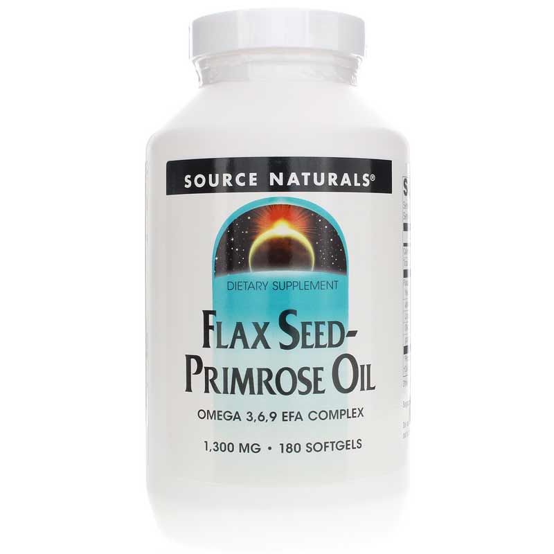 Flax Seed-Primrose Oil, 180 Softgels | Масло семян льна и примулы, 180 гелевых капсул
