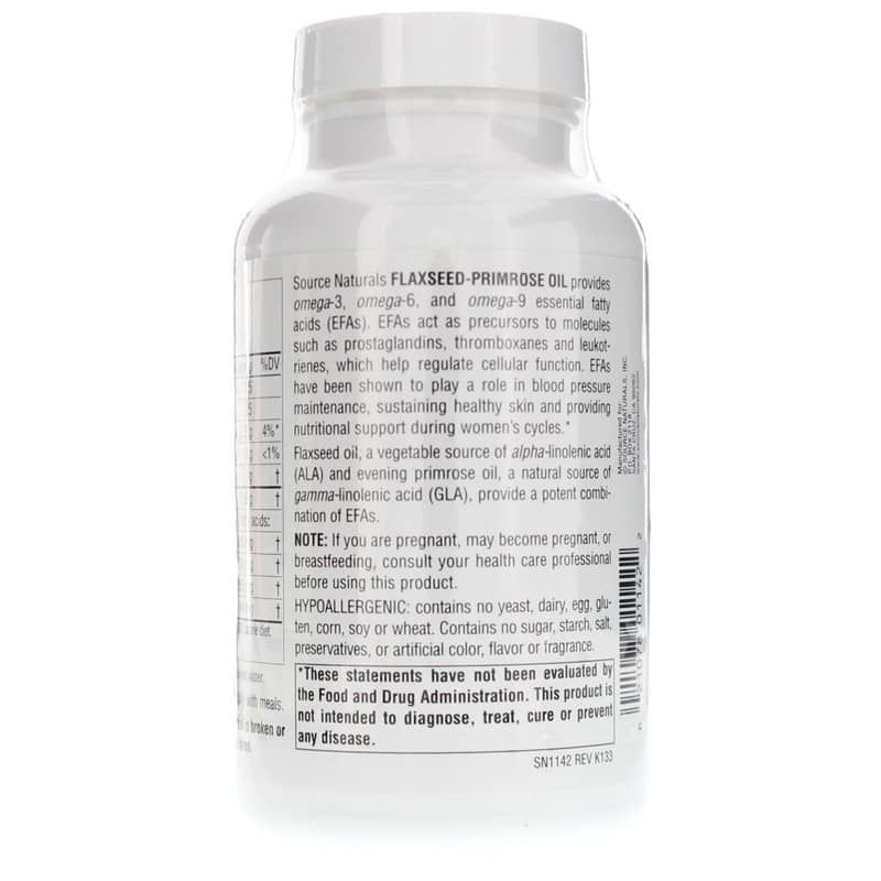 Flax Seed-Primrose Oil, 90 Softgels | Олія насіння льону та примули, 90 гелевих капсул