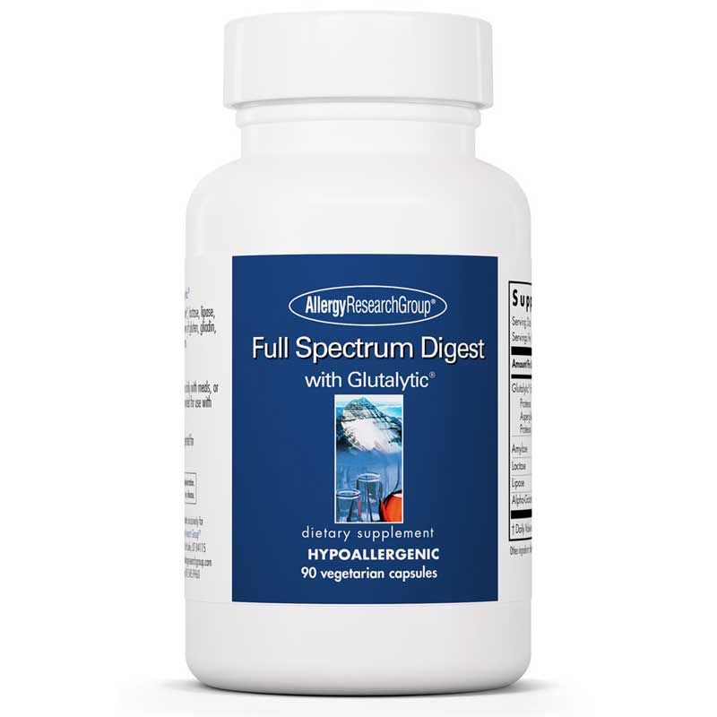 Full Spectrum Digest with Glutalytic, 90 Veg Capsules | Повний спектр дайджесту з глюталітиком, 90 вегетеріанських капсул
