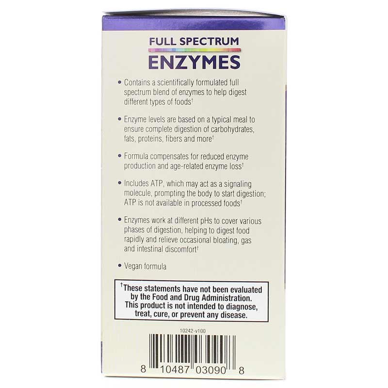 Full Spectrum Enzymes, 90 Capsules | Ферменты полного спектра действия, 90 капсул