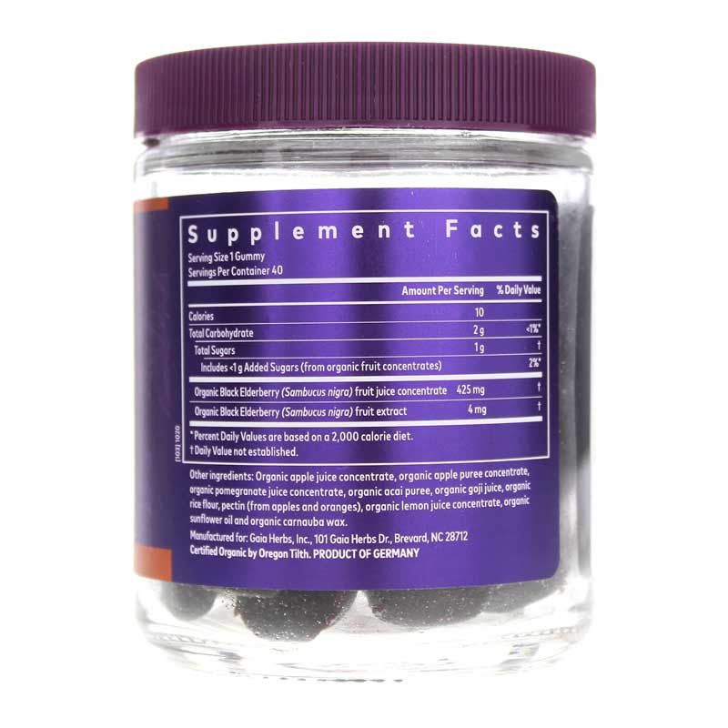 Gaia Kids Black Elderberry Kids Daily Gummies, 40 Gummies | Gaia kids black elderberry kids daily gummies, 40 жевательных резинок