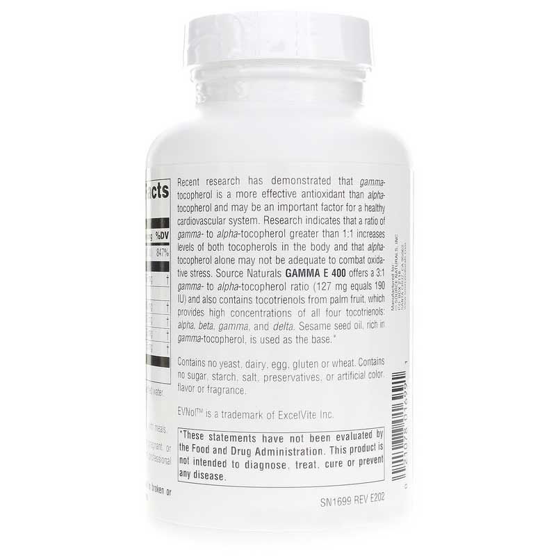 Gamma E 400, 120 Softgels | Гамма E 400, 120 гелевих капсул