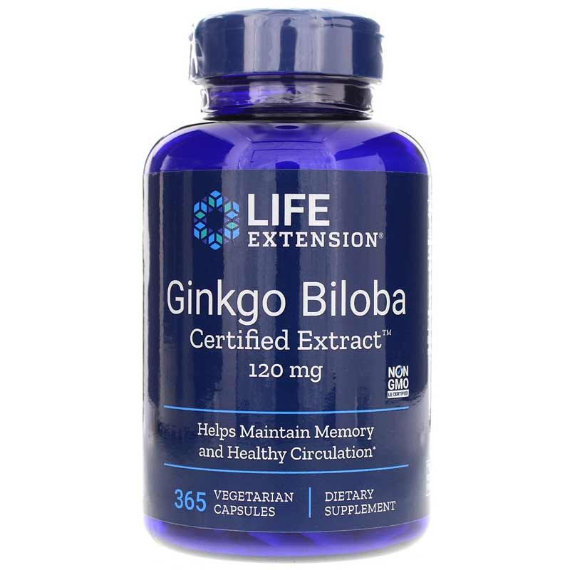 Ginkgo Biloba Certified Extract 120 Mg | Гінкго білоба сертифікований екстракт 120 мг