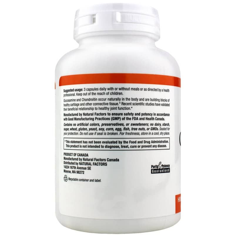 Glucosamine &amp; Chondroitin 500 Mg/400 Mg, 120 Capsules | Глюкозамін і хондроїтин 500 мг/400 мг, 120 капсул