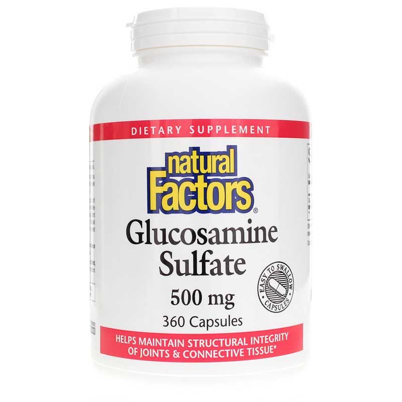 Glucosamine Sulfate 500 Mg, 360 Capsules | Глюкозамін сульфат 500 мг, 360 капсул
