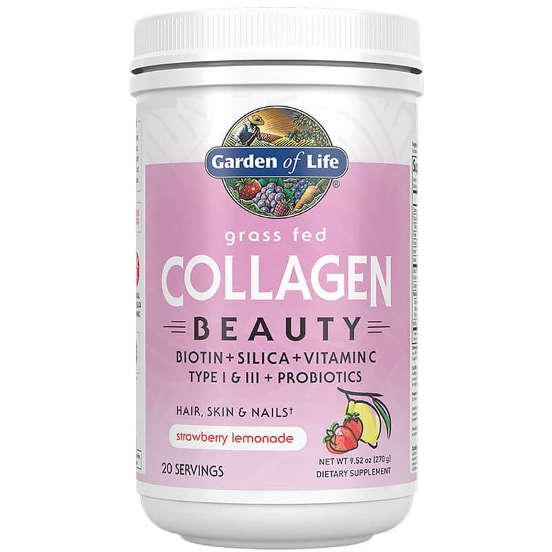 Grass Fed Collagen Beauty Powder, Strawberry Lemonade | Коллагеновый порошок красоты, Клубничный лимонад
