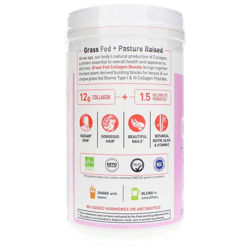 Grass Fed Collagen Beauty Powder, Strawberry Lemonade | Коллагеновый порошок красоты, Клубничный лимонад