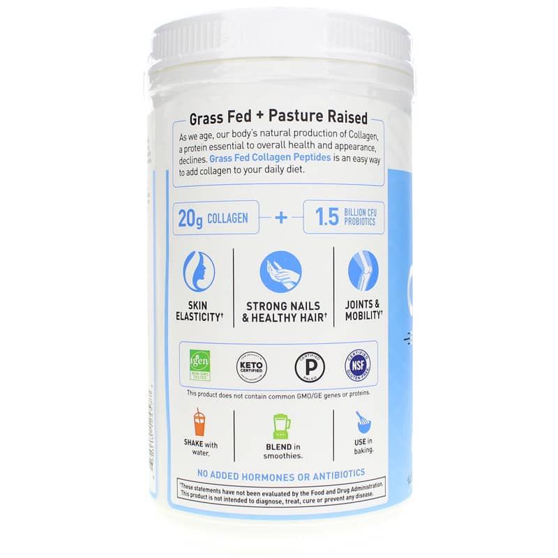 Grass Fed Collagen Peptides, Unflavored, 14 Servings | Коллагеновые пептиды растительного происхождения, Неароматизированный, 14 порций
