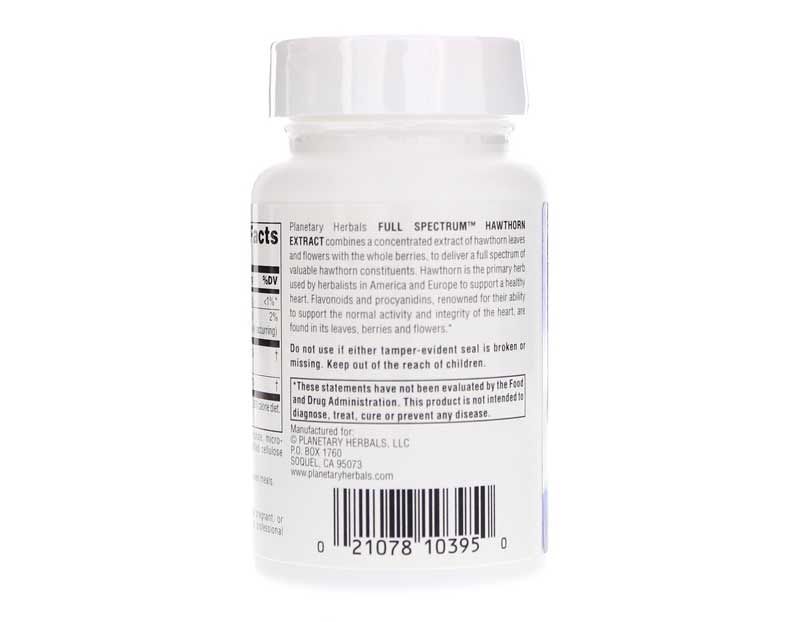Hawthorn Extract 550 Mg Full Spectrum, 30 Tablets | Экстракт боярышника 550 мг полный спектр, 30 таблеток