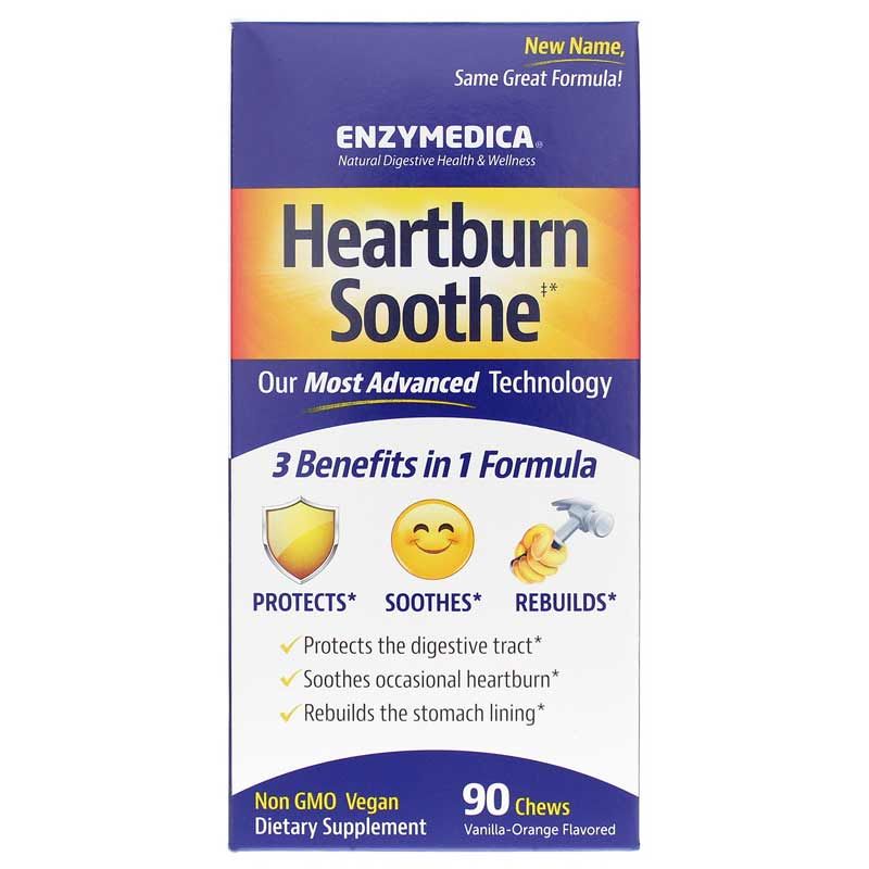 Heartburn Soothe, 90 Chews | Успокоительное от изжоги, 90 жевательных конфет