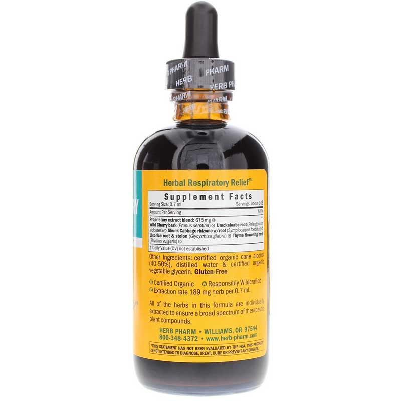 Herbal Respiratory Relief, 4 Oz | Травяное облегчение дыхания, 4 унции